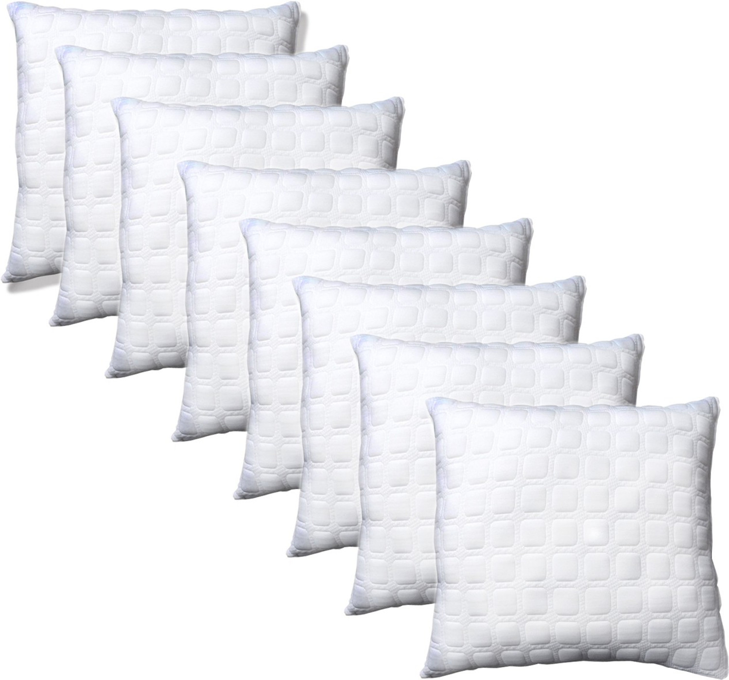 Image of Dreamfactory Polyester Fibre Cushion Pack of 8 Geometric