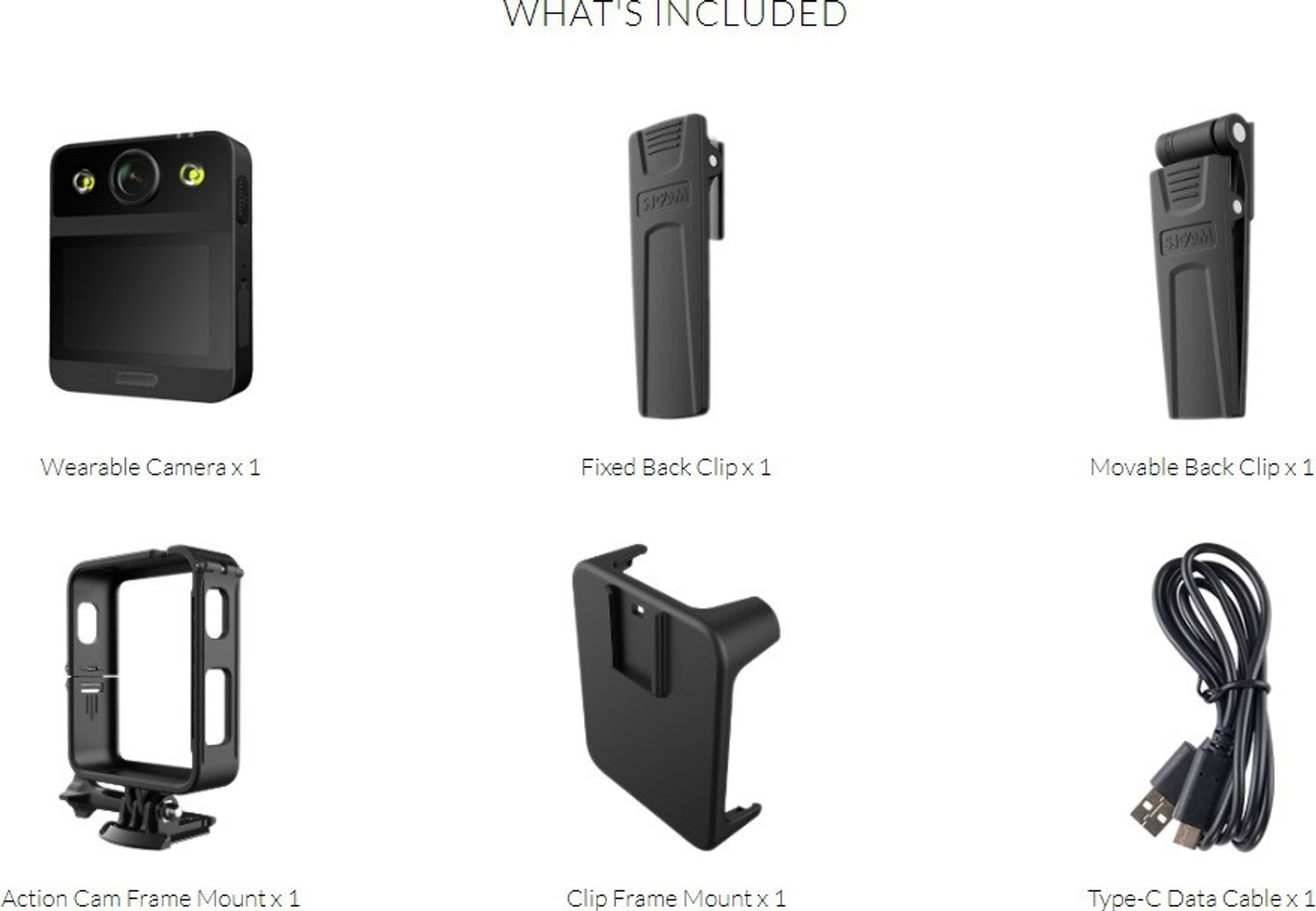 Image of SJCAM Body Cam A20 4k 24fps Gyro Stabilization Dual Microphone LED Light Waterproof Police Cam Body Cam Sports and Action Camera