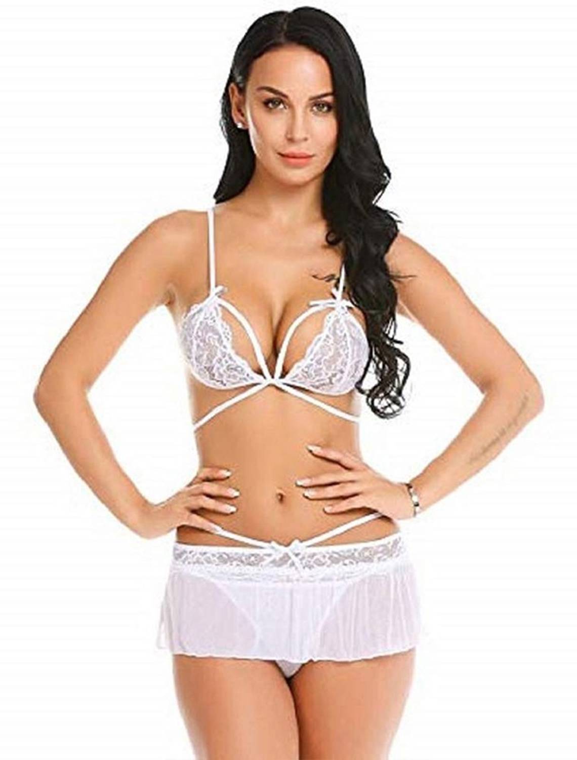 alamodey Self Design Babydoll