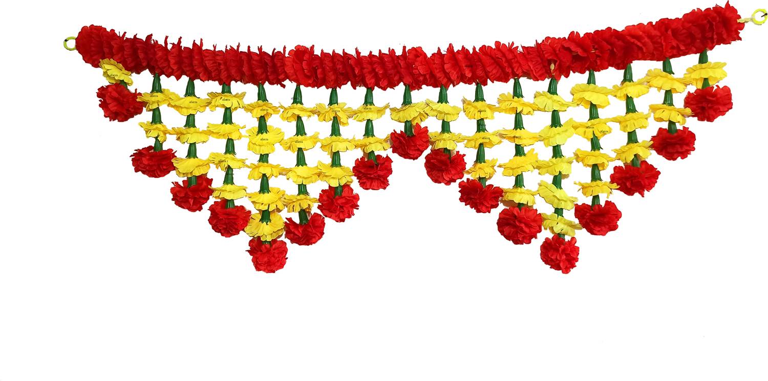 Afarza Artificial Flower Toran Garland for Home Decoration Main Entrance Door Hanging Toran
