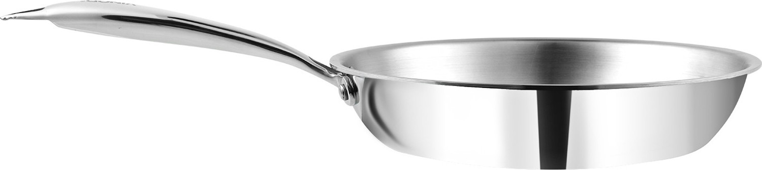 Image of VINOD Platinum Triply Stainless Steel Frypan Fry Pan 24 cm diameter 2.5 L capacity