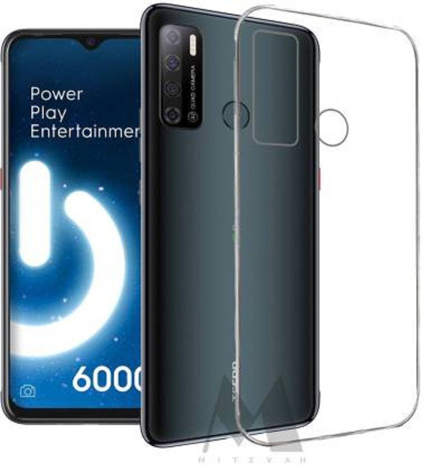 BVR Back Cover for Tecno Spark Power 2 (Transparent, Silicon)