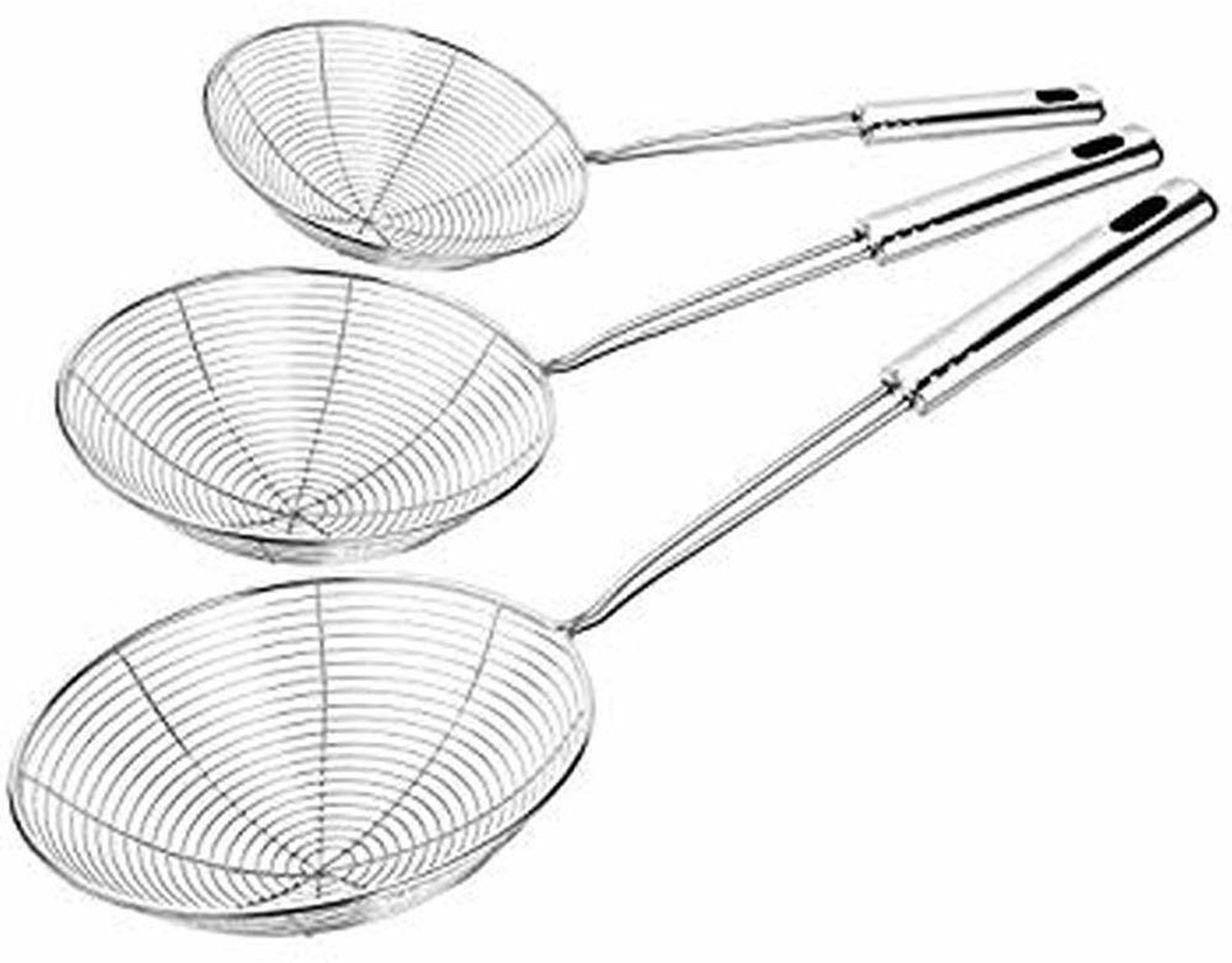 Image of TACHI Stainless Steel Puri Strainer Jhara Deep Frying Basket