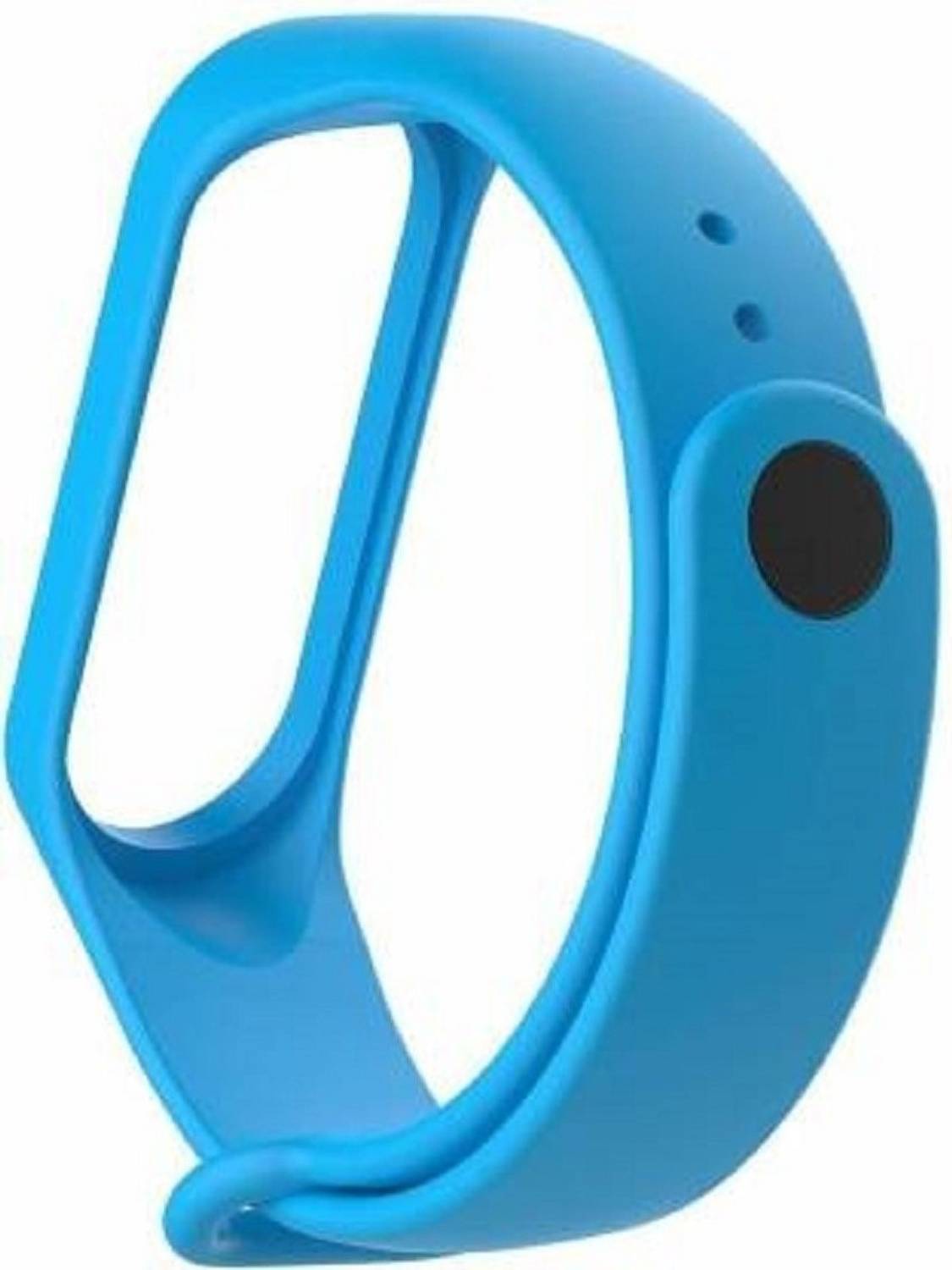 Big Wings 11.4 cm Watch Straps for Xiaomi Mi Band 3 / Band 4 Bands, Colorful Strap Wristband for Xiaomi Mi Band 3 / Band 4. (Light Blue) Smart Band Strap
