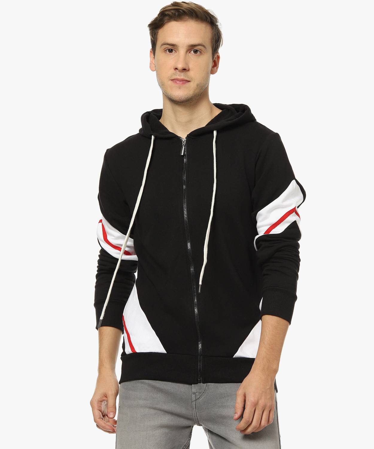 CAHOOT Full Sleeve Color Block Men Sweatshirt