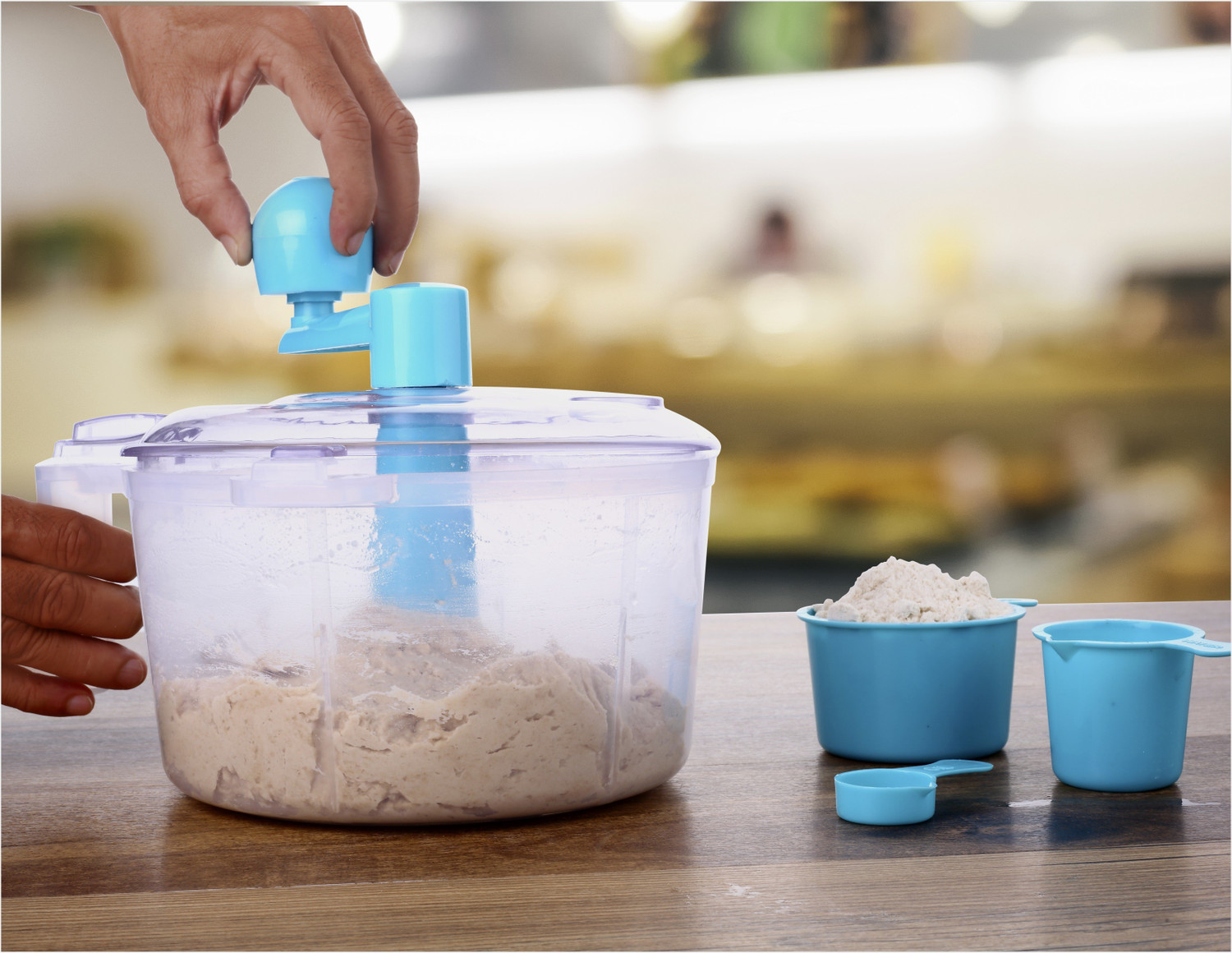 Image of CRYSTAL Plastic Spiral Dough Maker Plastic, PP (Polypropylene) Spiral Dough Maker