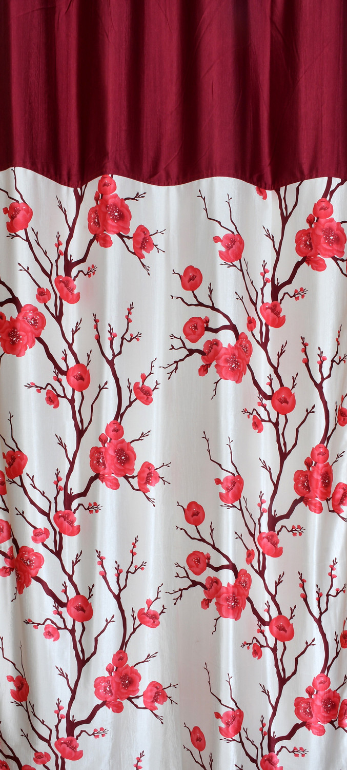 Image of Ville Style 274 cm (9 ft) Long Door Polyester Room Darkening Curtain (Pack Of 2)