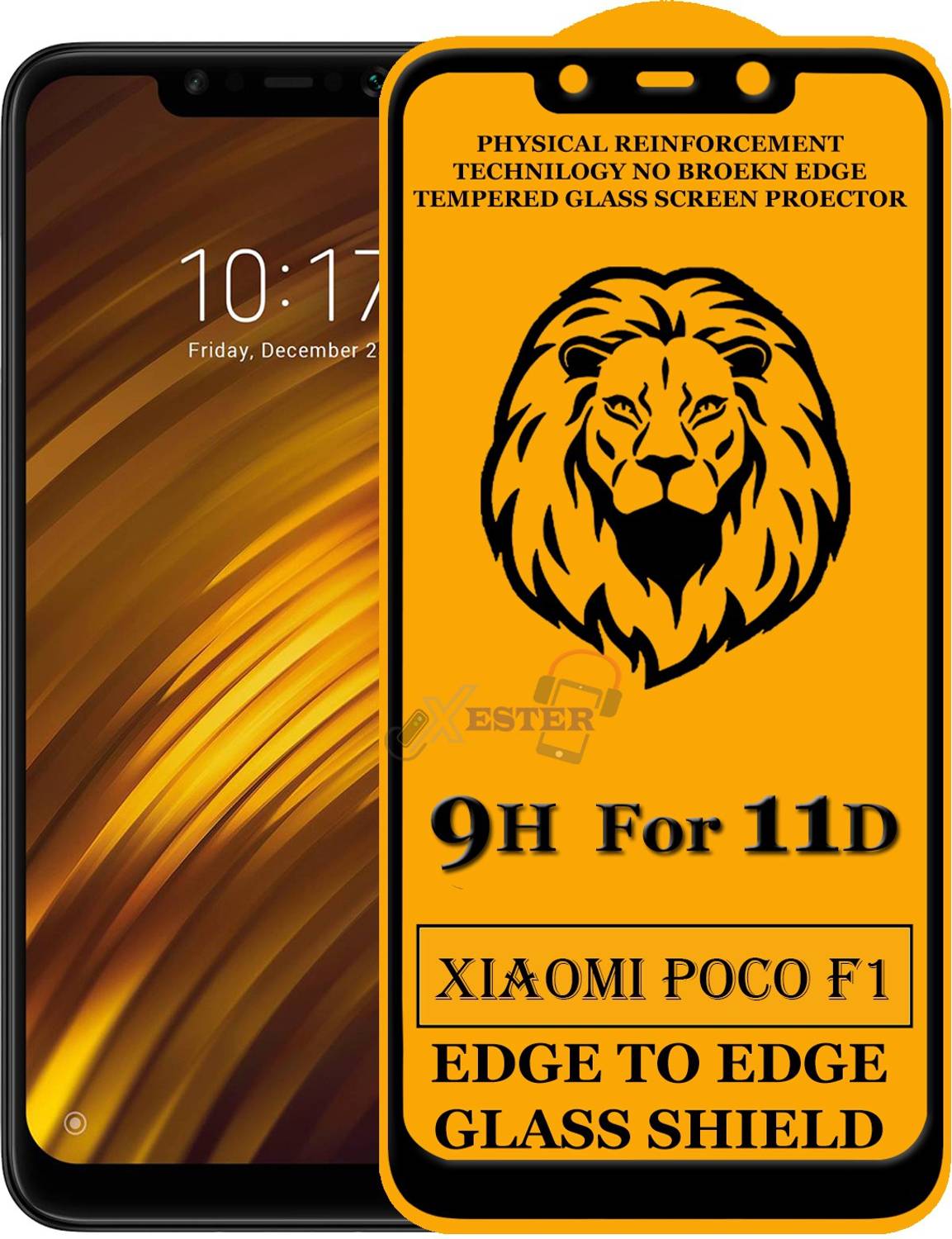 Gorilaorginal Edge To Edge Tempered Glass for POCO F1