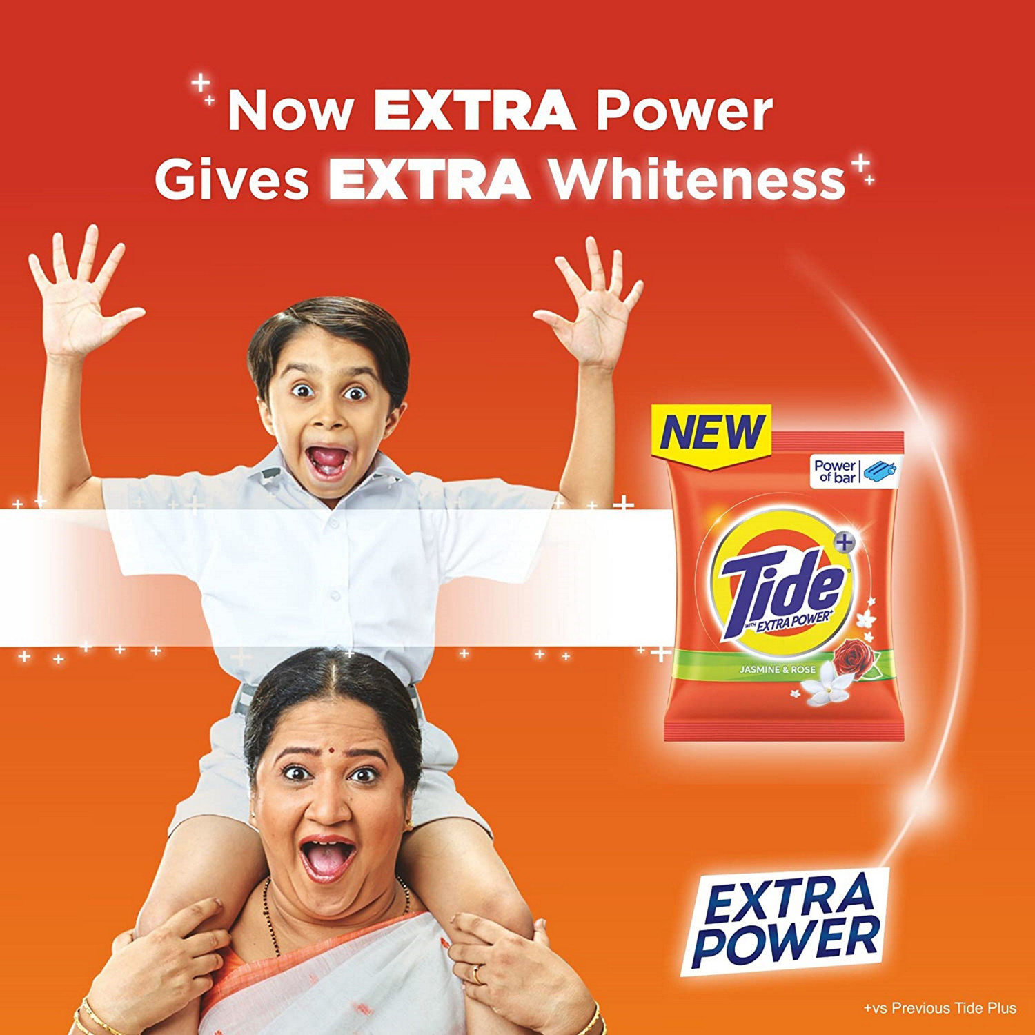 Image of Tide Extra Power Plus Jasmine And Rose Washing Powder Detergent Powder
