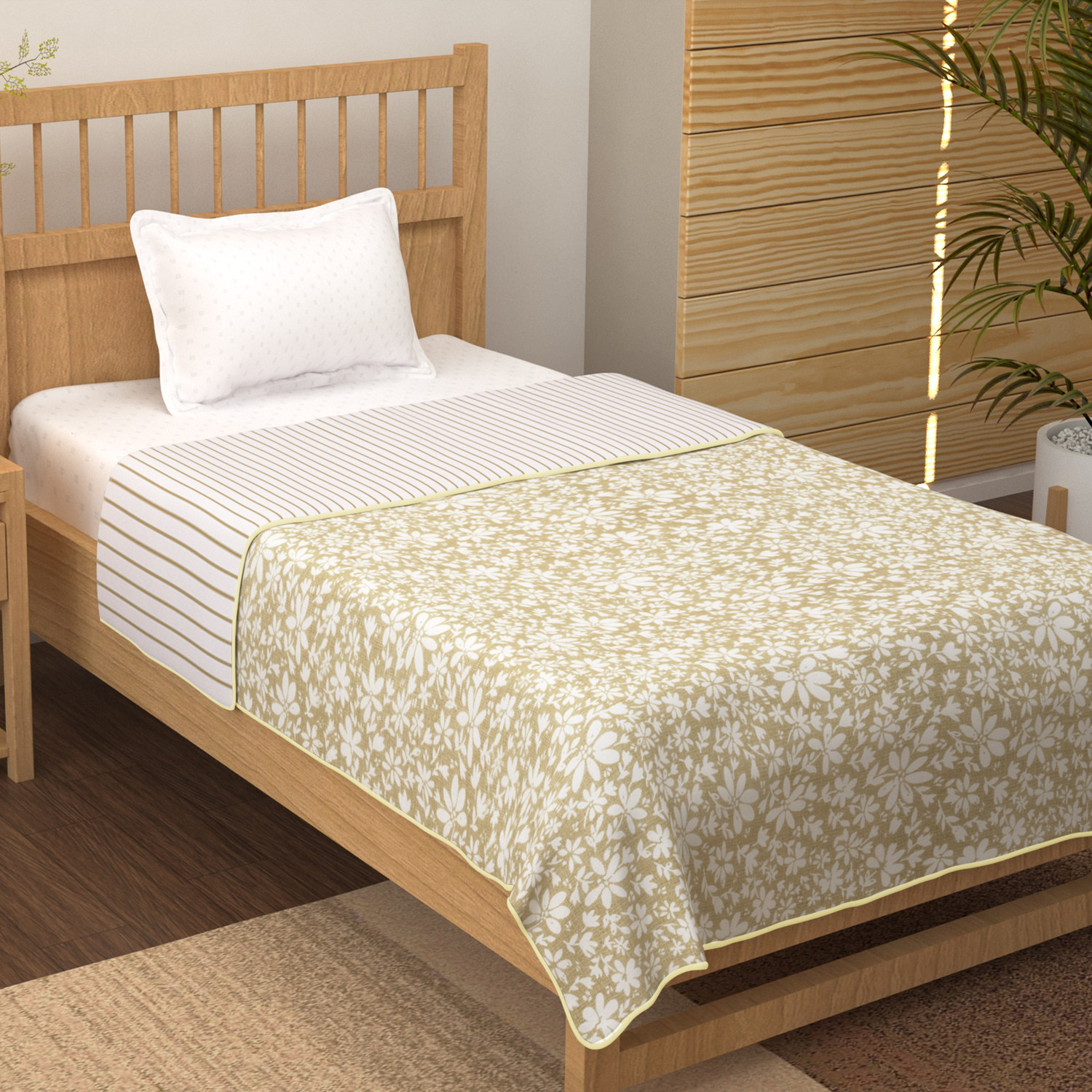 Image of Story@home Printed Double Dohar for AC Room
