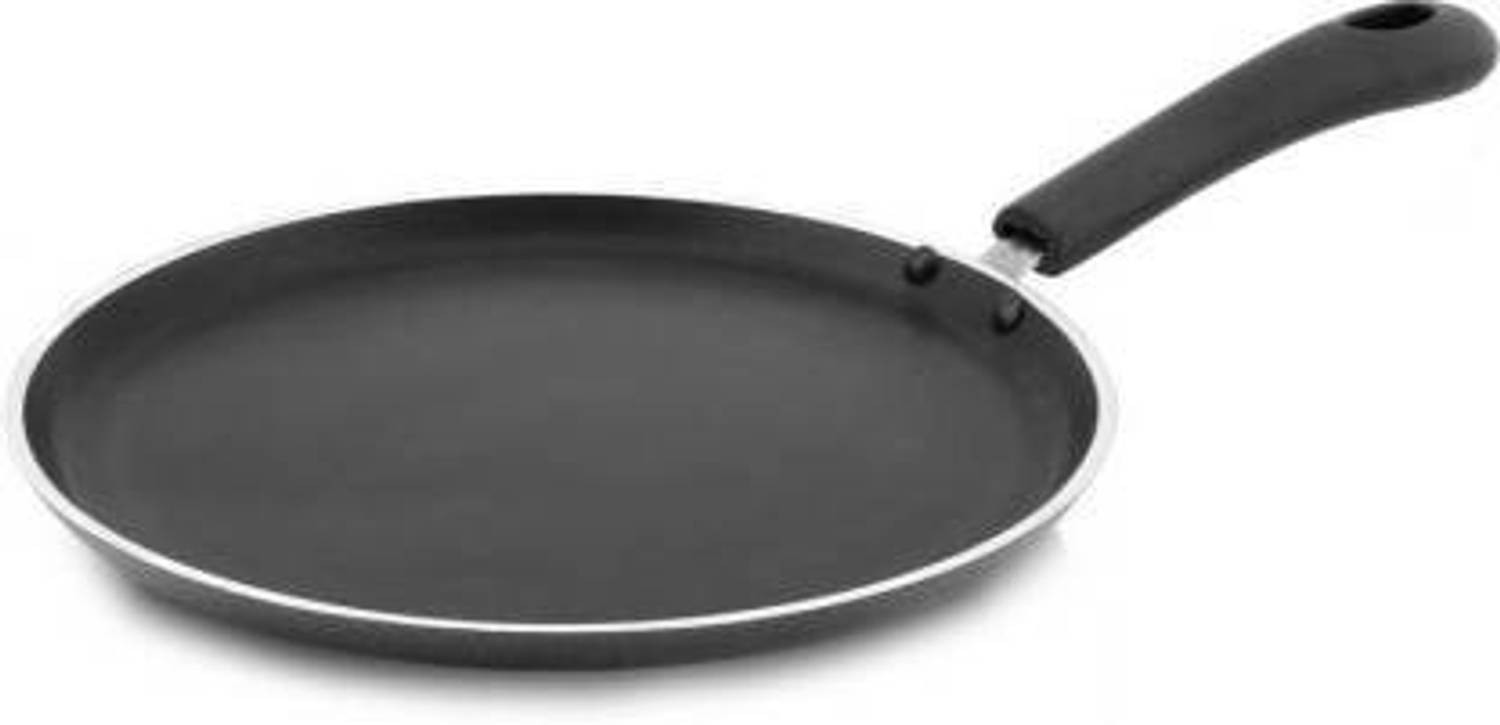 Astha Non-Stick Dosa Tawa, Induction Bottom, Soft-Touch Handles Tawa 25.5 cm diameter