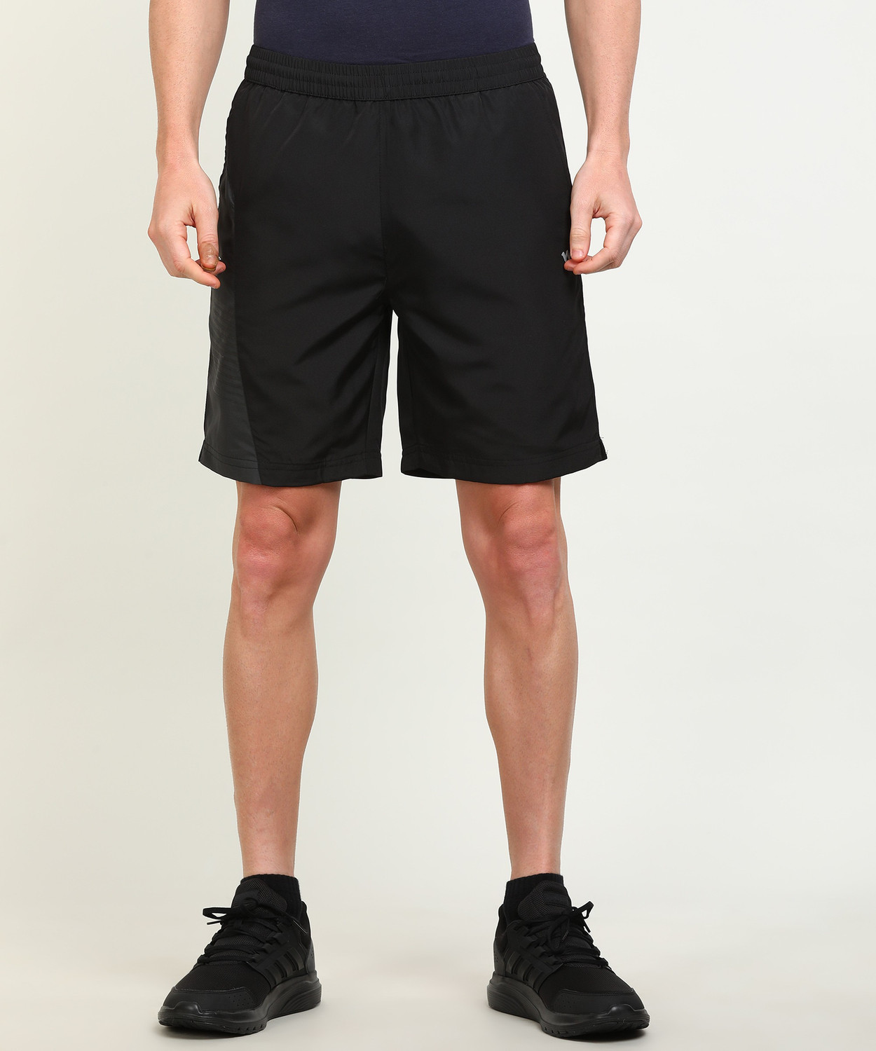 Image of Wildcraft Color Block Men Black Sports Shorts