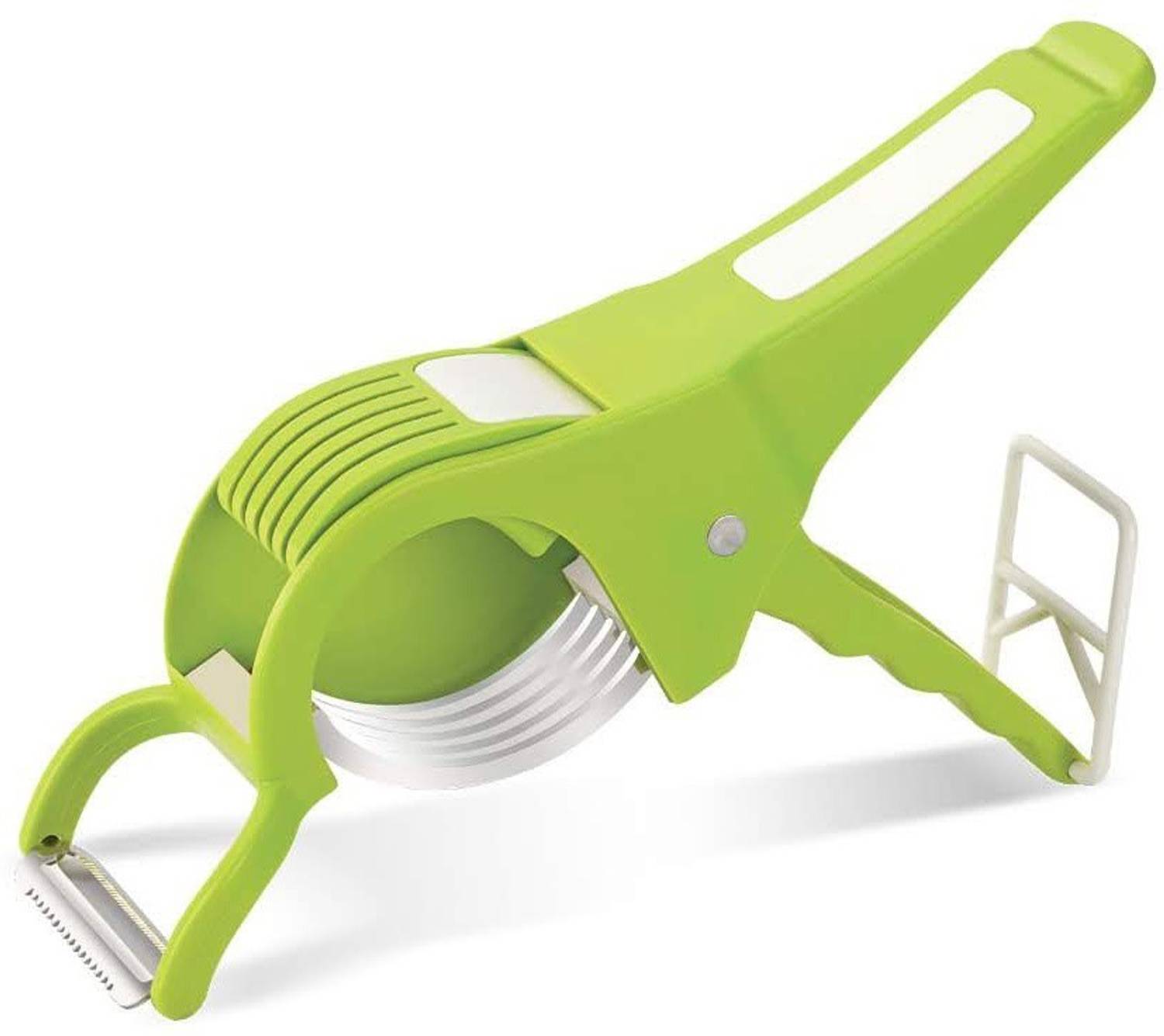 alasca international ALASCA INTERNATIONAL Veg Cutter Sharp Stainless Steel 5 Blade Vegetable Cutter With Peeler 2 In 1 Vegetable Slicer