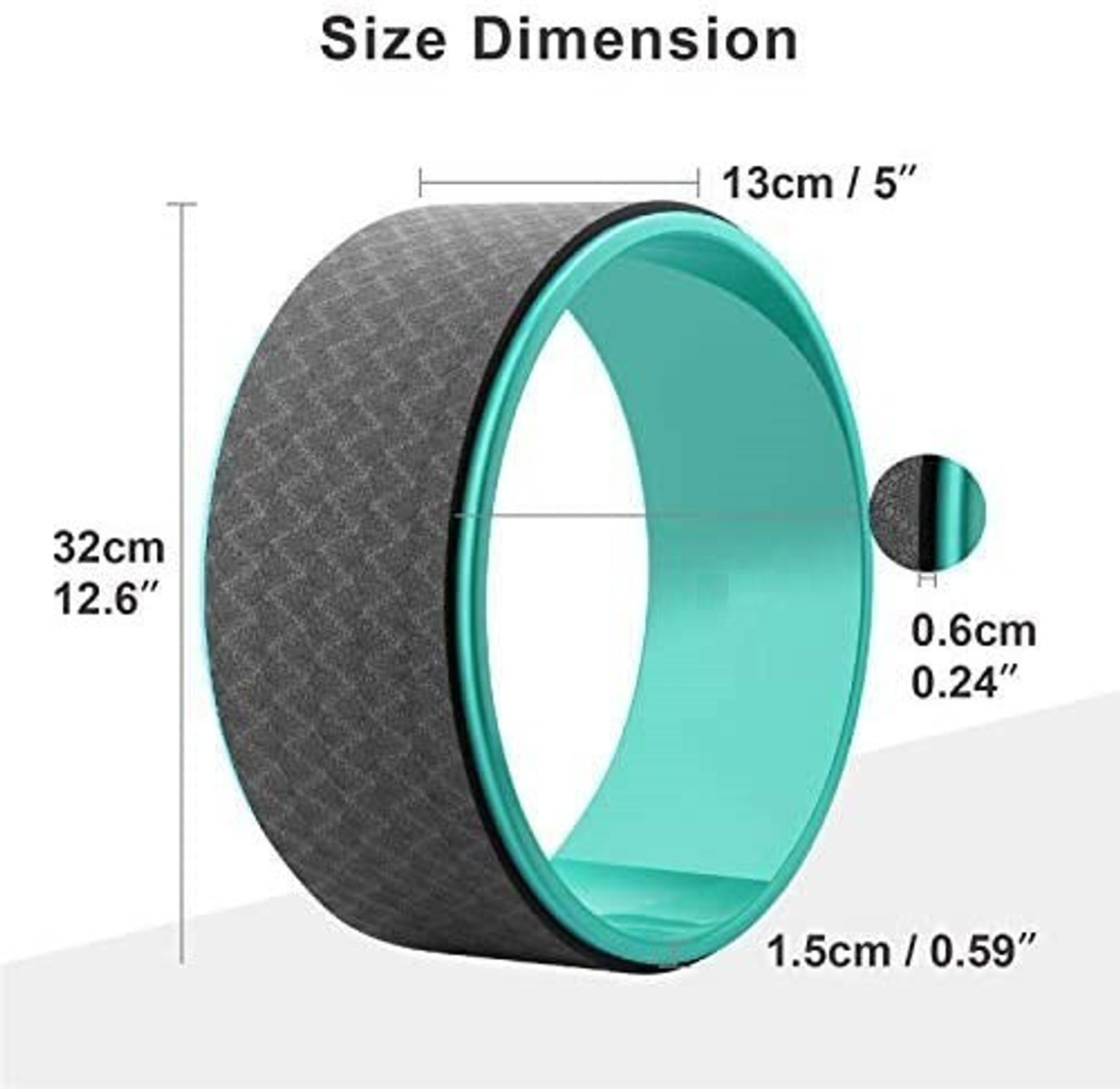 Image of Tormeti Wheel - Back, Hip, Chest And Shoulder exercise 6 mm Thick Foam Yoga Blocks