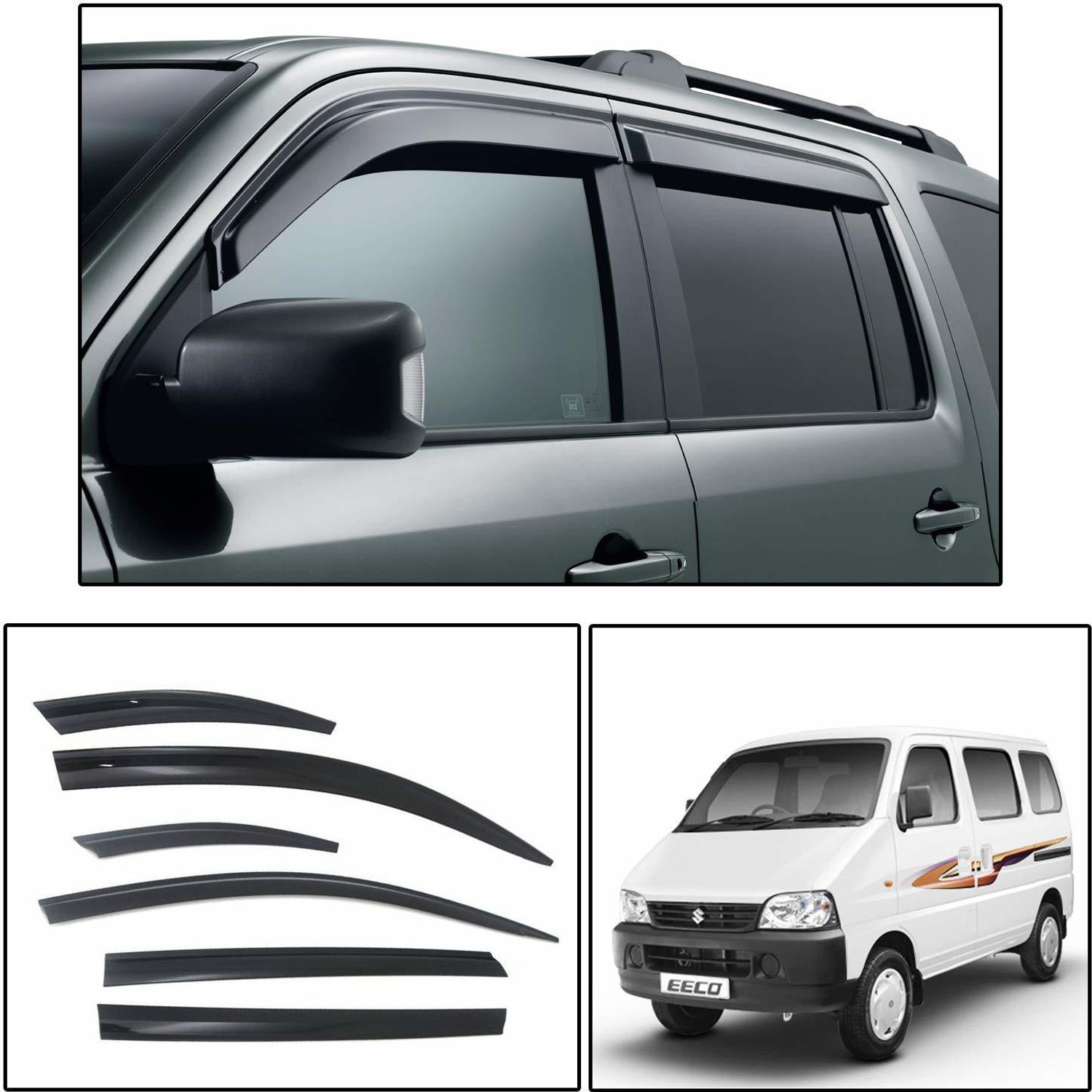Image of AUTO ZIGMO For Front, Rear Wind Deflector