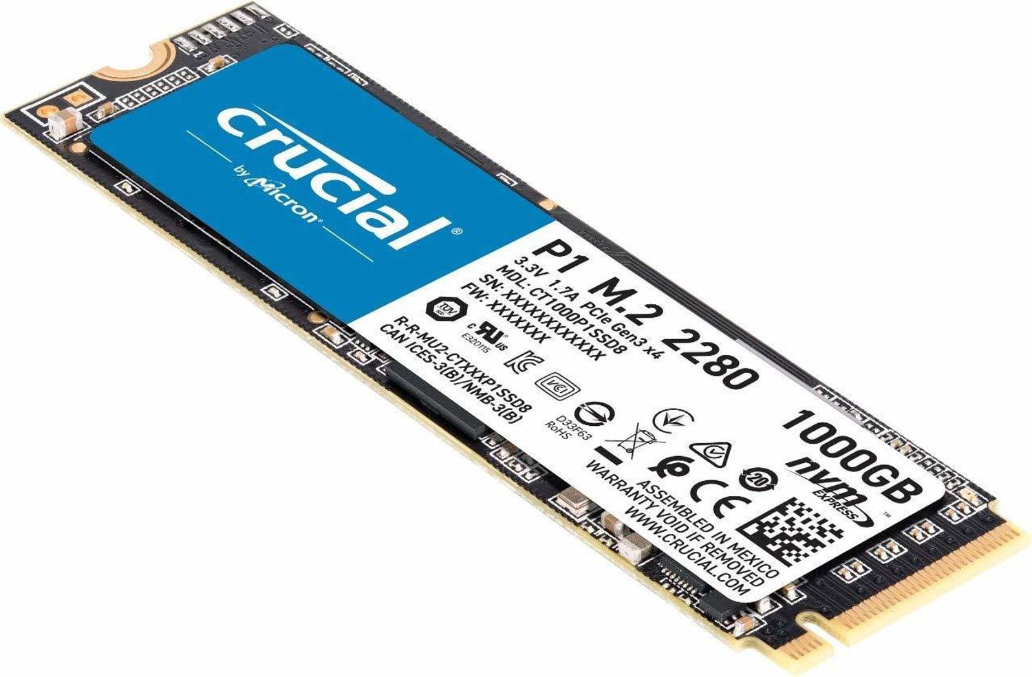 内蔵型SSD Crucial P1 CT1000P1SSD8JP nvme m.2 1TB crucial-ct1000p1ssd8-original-