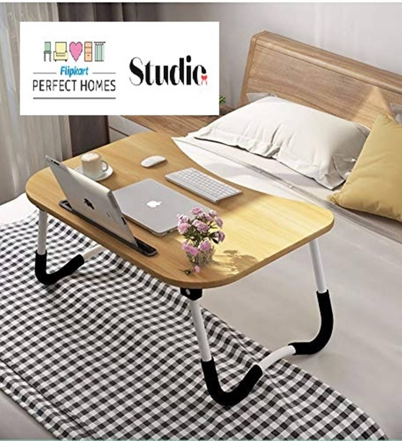Flipkart Perfect Homes Studio Wood Portable Laptop Table Price in India - Buy Flipkart Perfect Homes Studio Wood Portable Laptop Table online at Flipkart.com