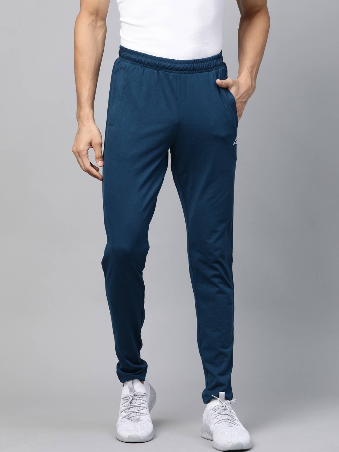 ALCIS Solid Men Purple Track Pants