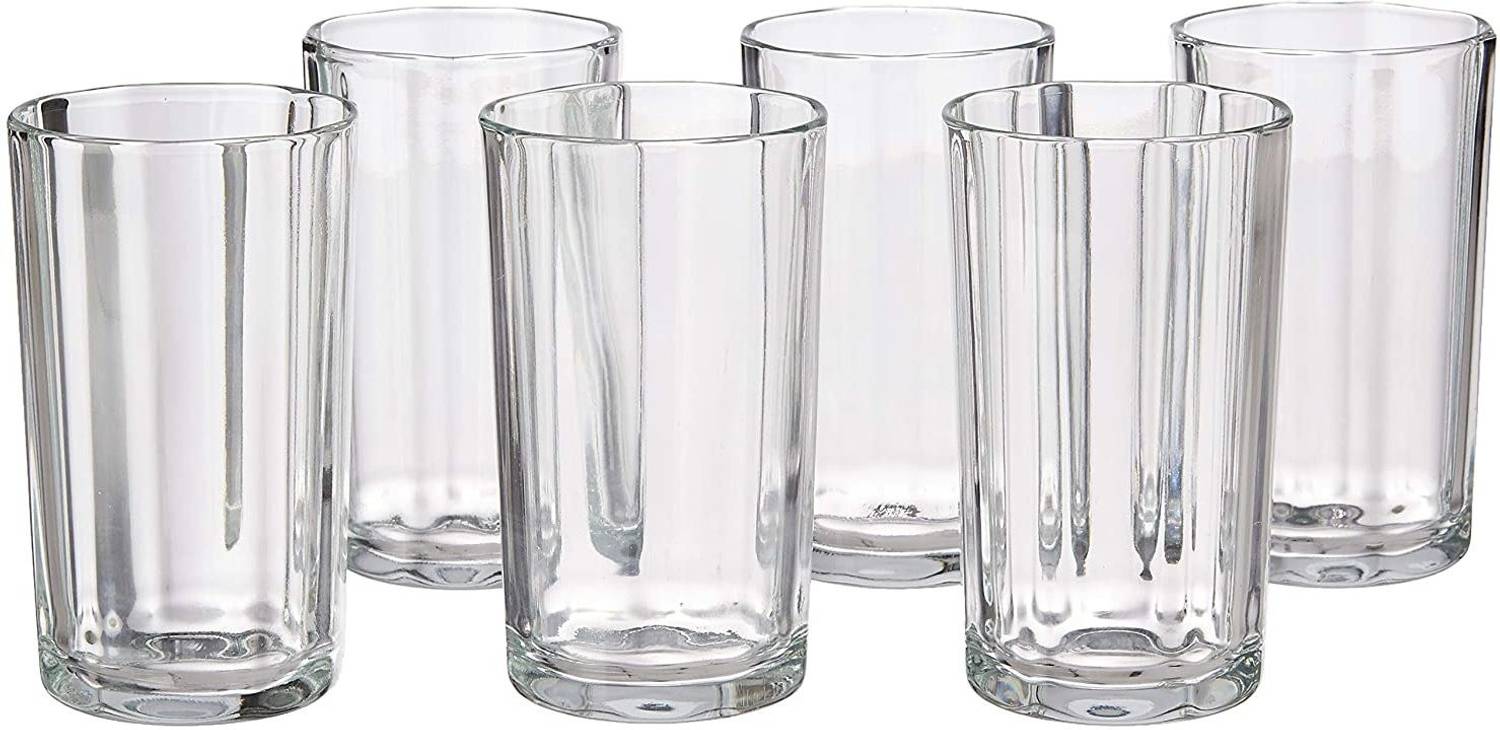 Aone Glass and Crockery Store (Pack of 6) Water Juice Glass Set Water/Juice Glass