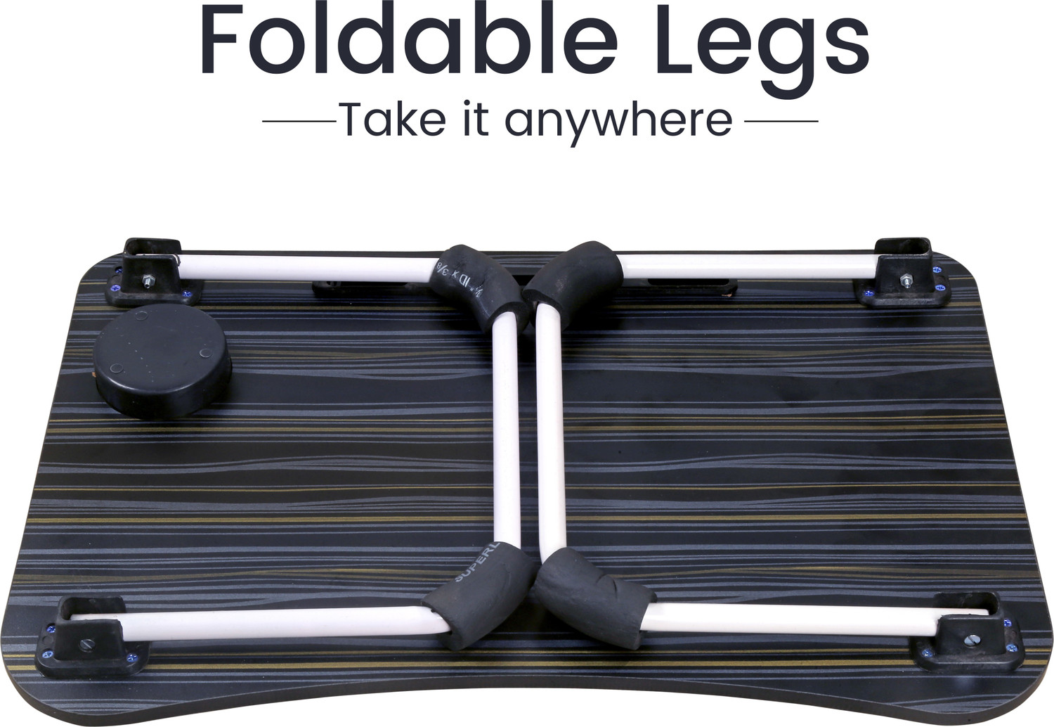 Image of FurniGully LAPTOP TABLE FOLDABLE001 Wood Portable Laptop Table