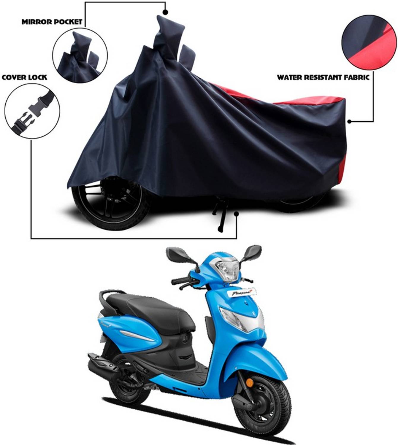 AUTOCAD Waterproof Two Wheeler Cover for Hero