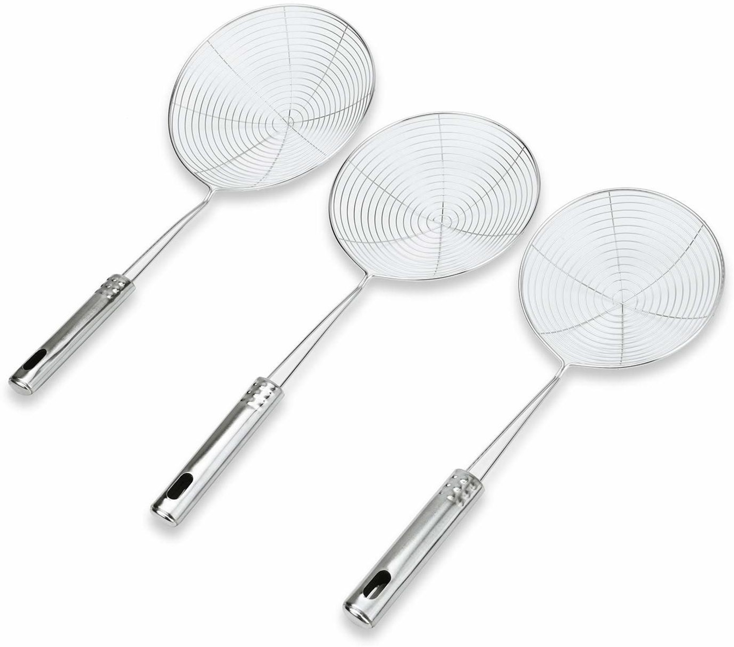 Image of TACHI Stainless Steel Puri Strainer Jhara Deep Frying Basket