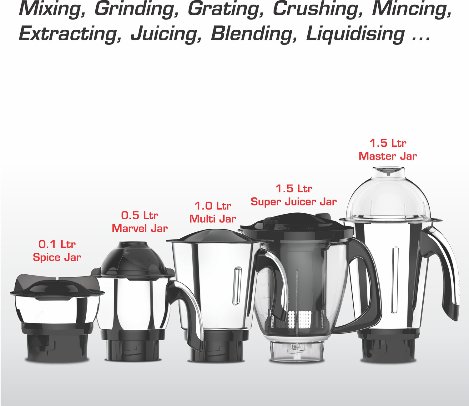 Image of Vidiem Vector Premium 750 W Mixer Grinder