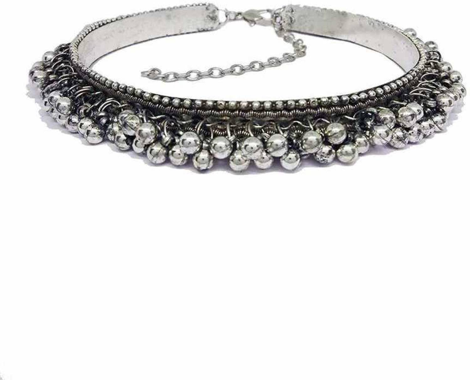 11 Girls Beautiful choker Silver necklace Alloy Choker