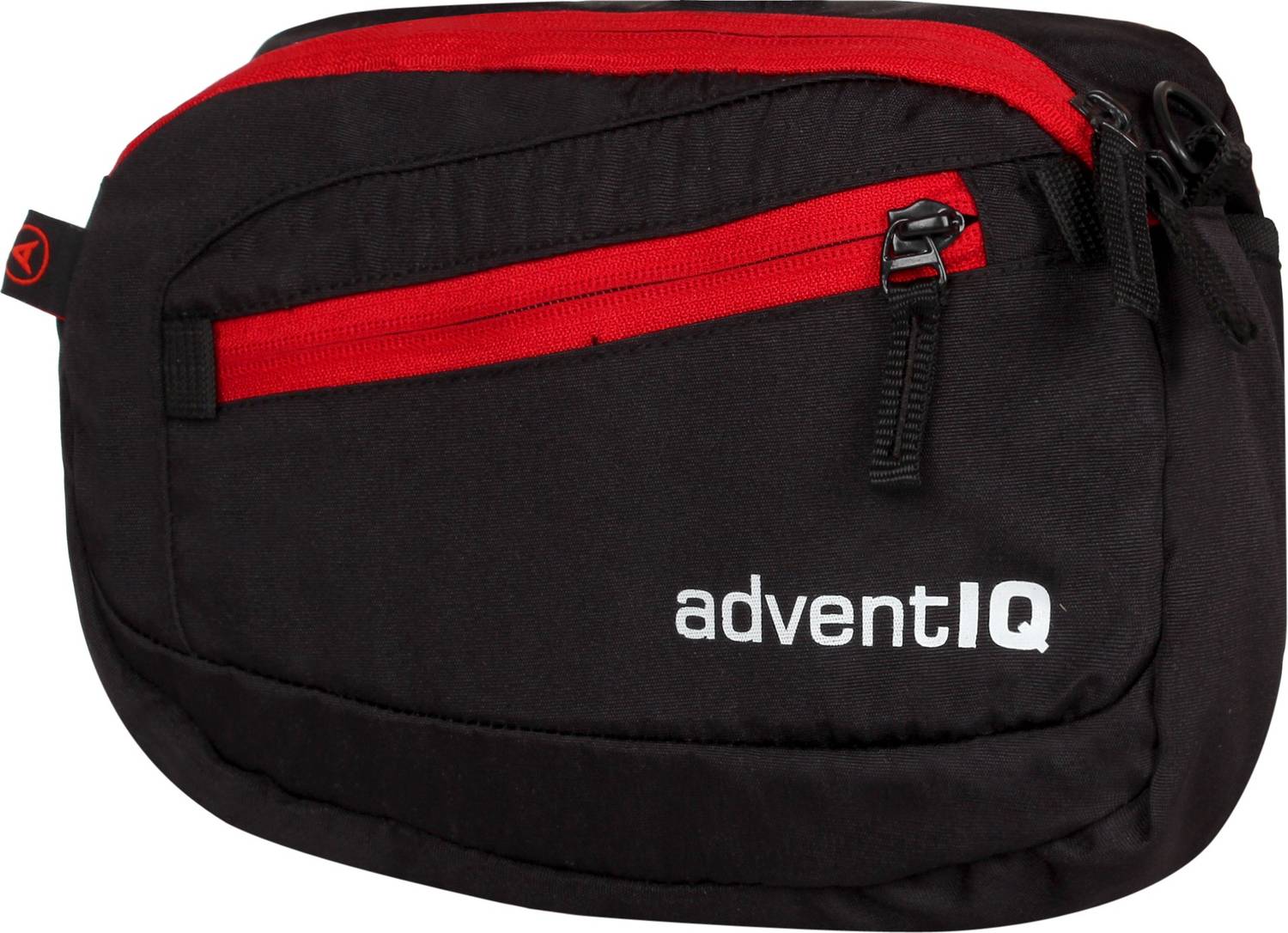 AdventIQ Waist Bag (BNP 0189)- Black /Red Zipper Waist bag