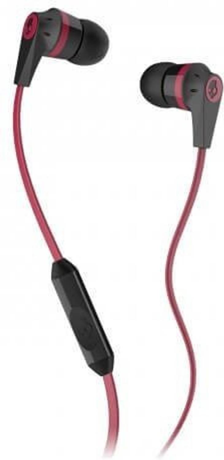 Skullcandy S2IKDY-010 Wired Headset (Black & Red, In the Ear)
