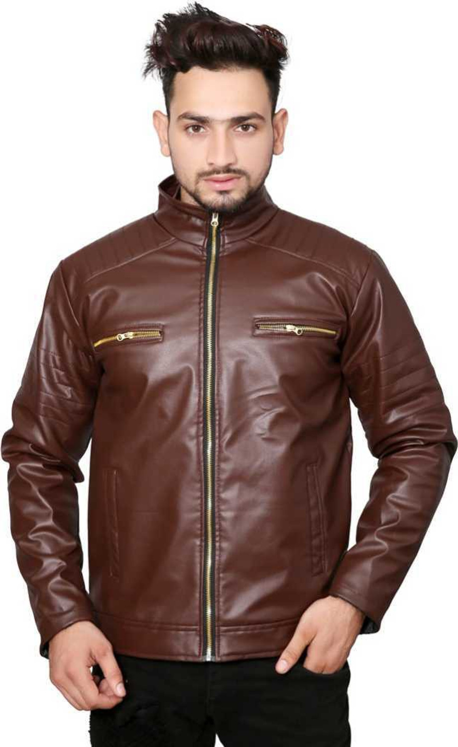 Image of A S K Full Sleeve Solid Men Jacket