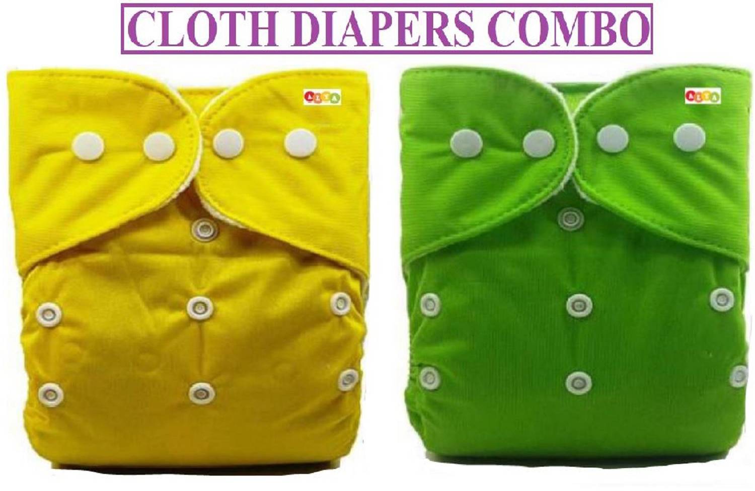 UBRO Pack Of 2 Waterproof Reusable Diaper Nappie (Without Insert)
