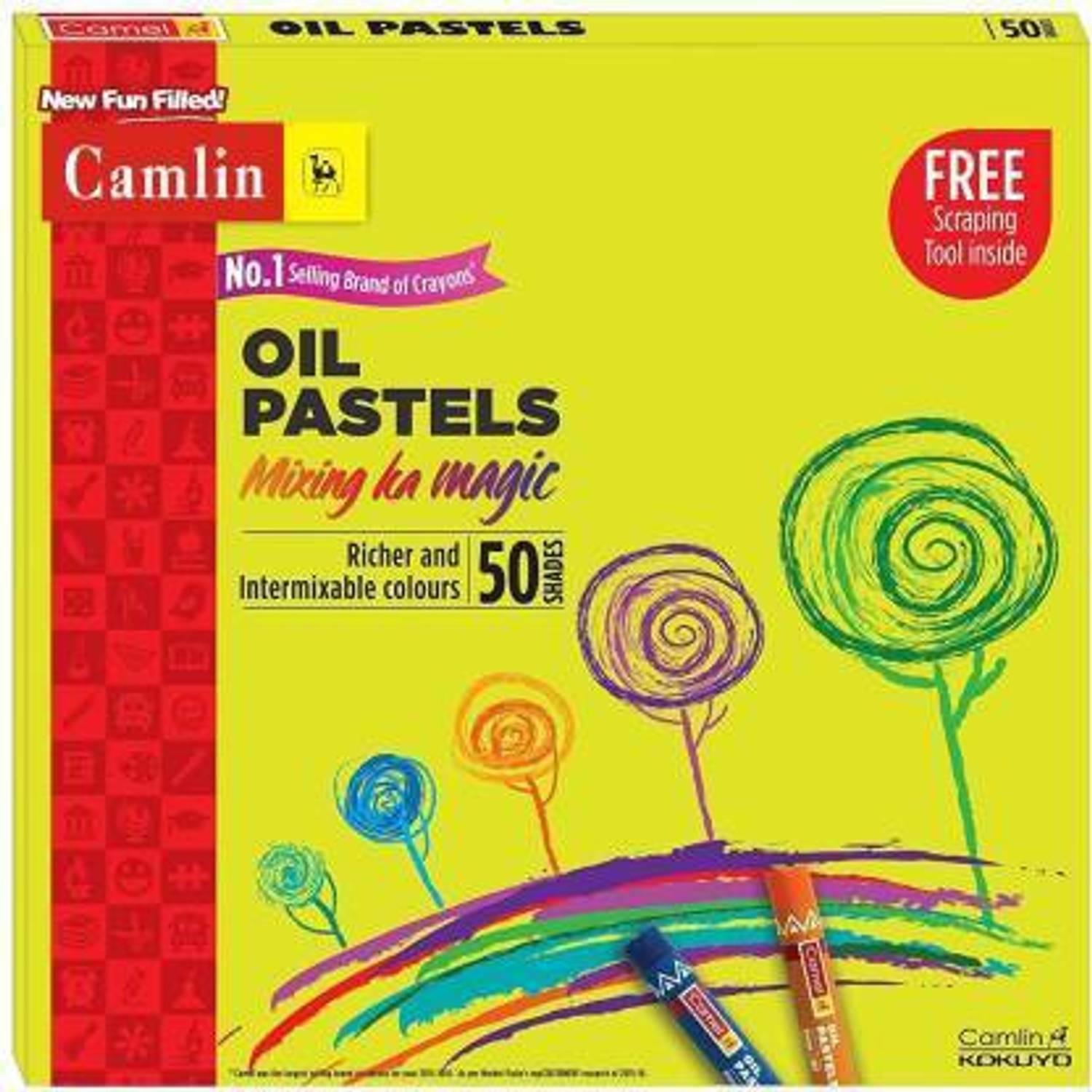 Camlin oil pastels 50 shades