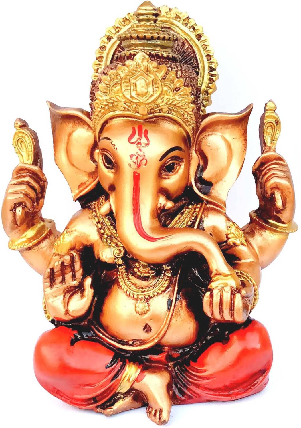 Love Kart Ganesh Idol Ganesha Idols For Home Decor, Pooja, Gift Decorative Showpiece - 15 cm