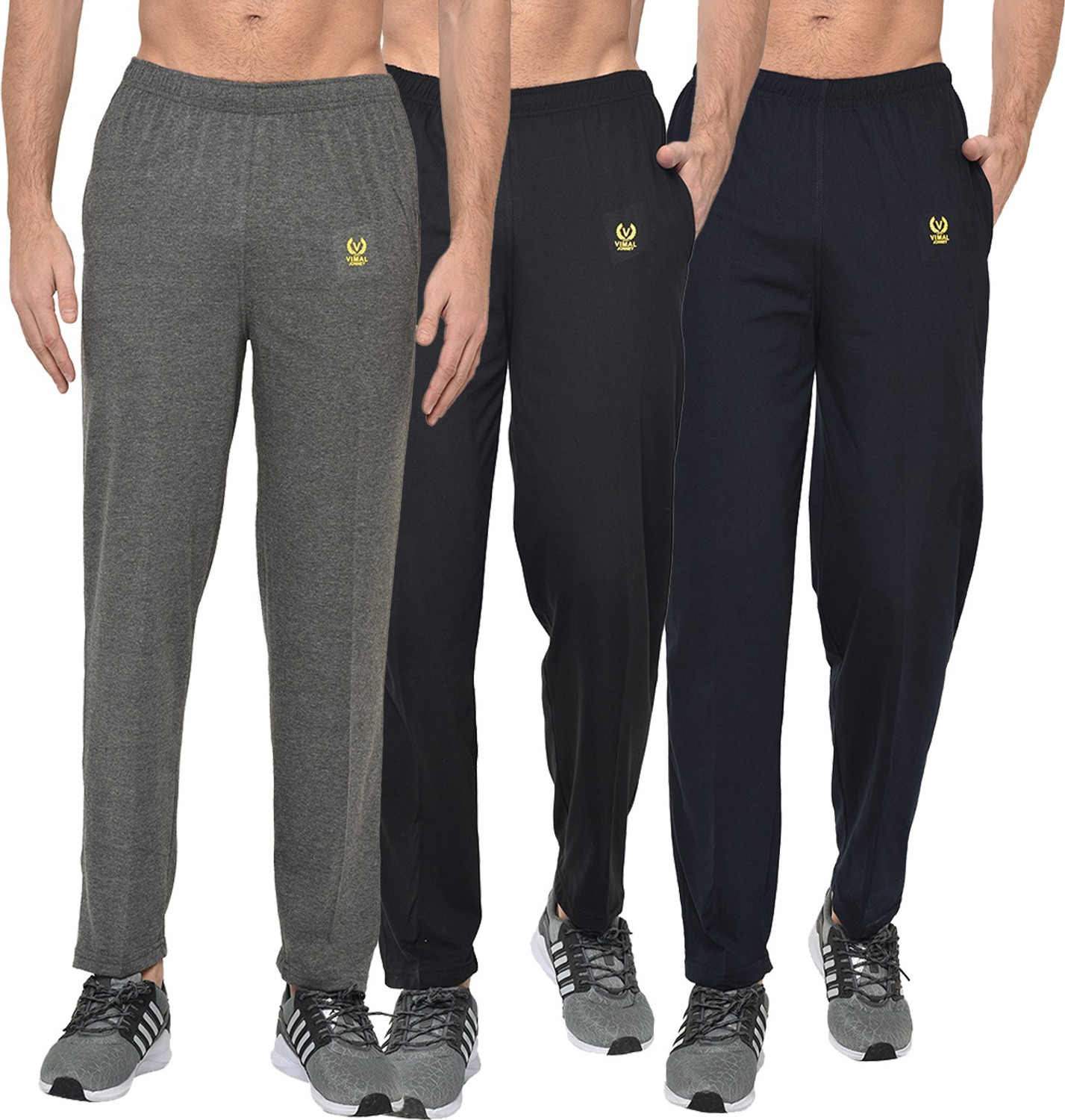 MACK JONNEY Solid Men Multicolor Track Pants