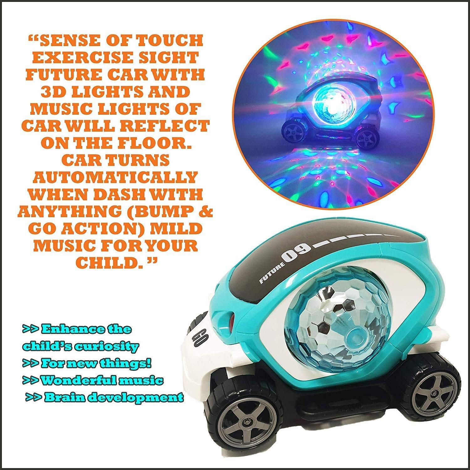 Image of LooknlveSports Best Buy 09 Stant Car |Rotate 360 |With Multicolor led Flashing Light| Music |Learning /educational |3+ Years Kids Gifts