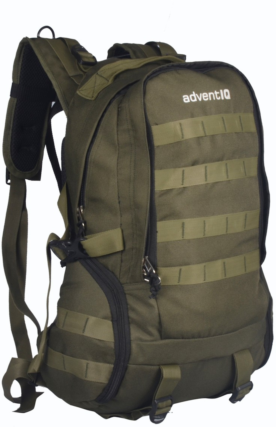 Image of AdventIQ Climber Military /Army 26 L Day-pack Rucksack /Backpack Military Olive Green Clr. 26 L Backpack