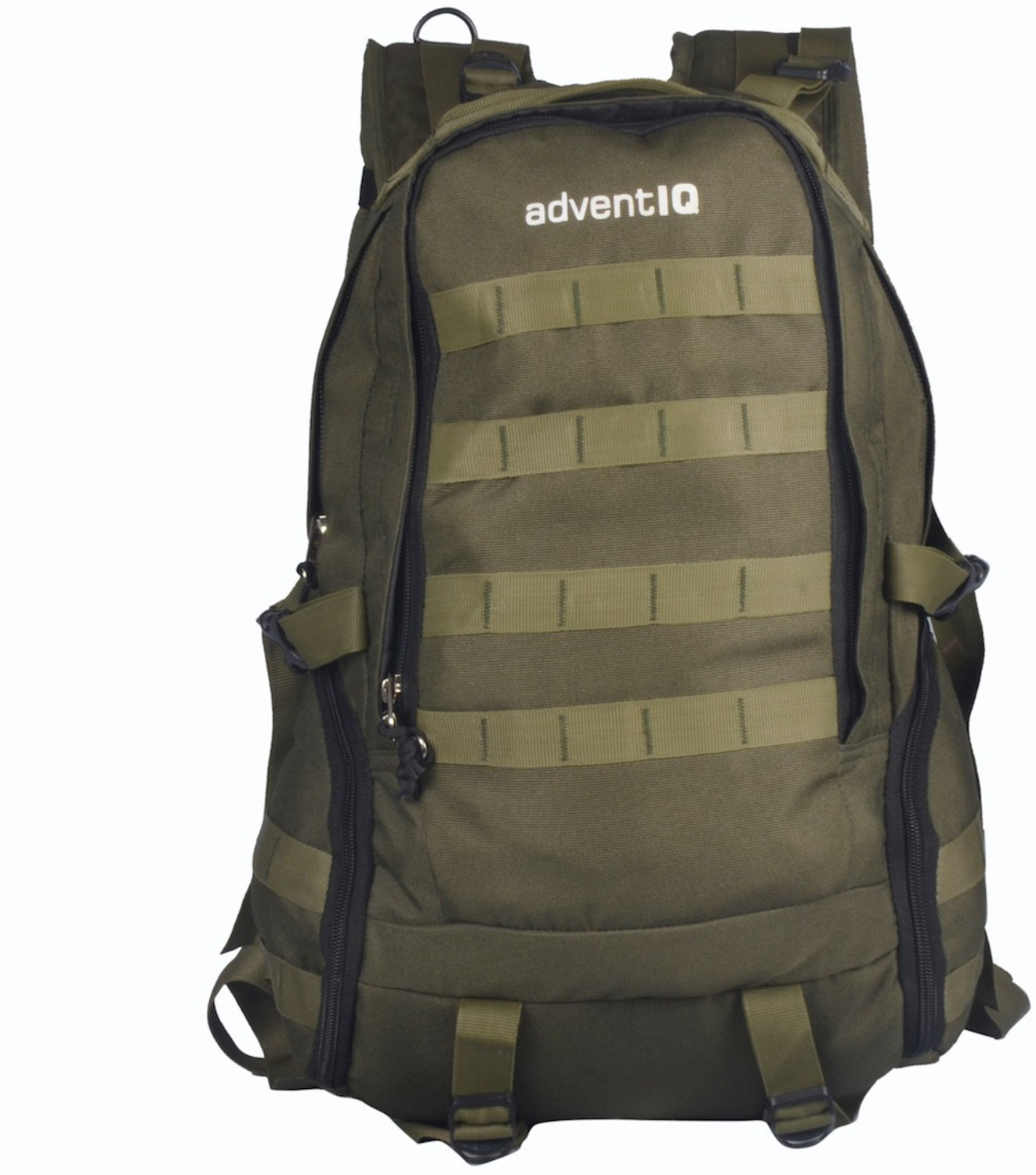 Image of AdventIQ Climber Military /Army 26 L Day-pack Rucksack /Backpack Military Olive Green Clr. 26 L Backpack