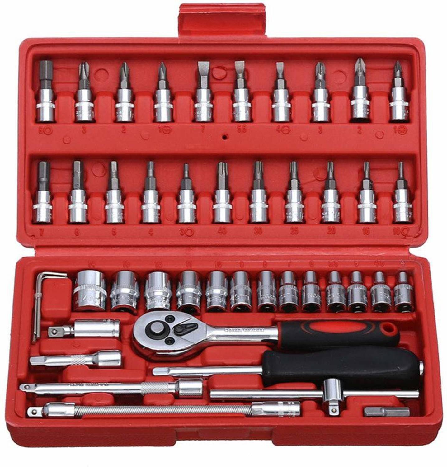 ZYRIAN 46 in 1 Pcs Tool Kit & Screwdriver and Socket Set Multi