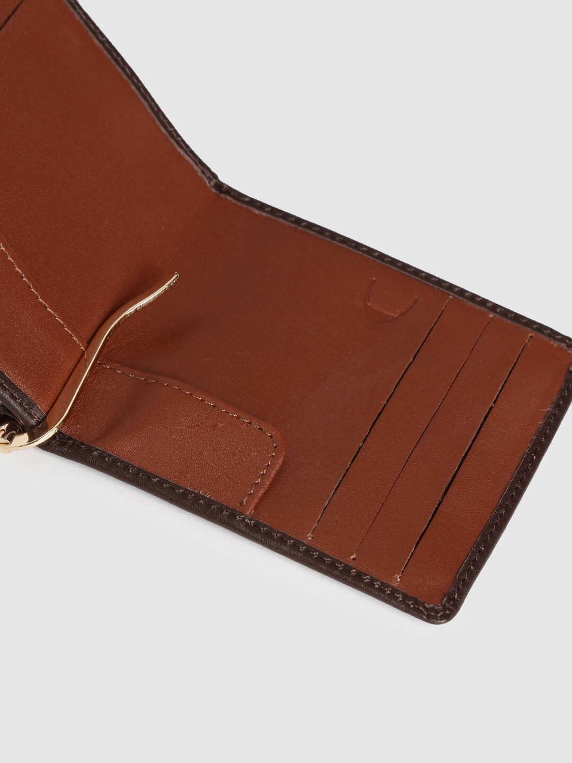 Image of HIDESIGN Men Brown Genuine Leather Card Holder