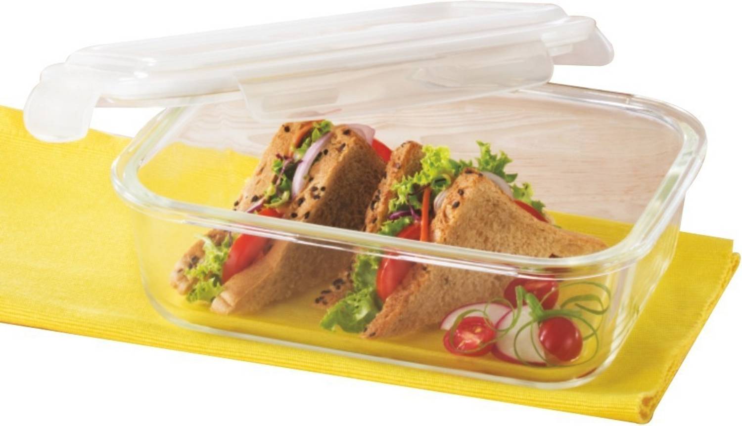 BOROSIL Glass Grocery Container - 370 ml