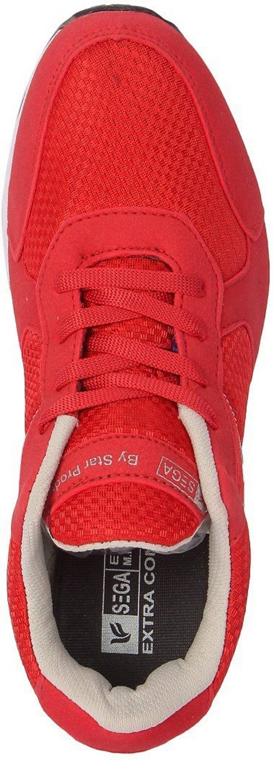 SEGA Red Marathon Running Shoes For Men - Image 4