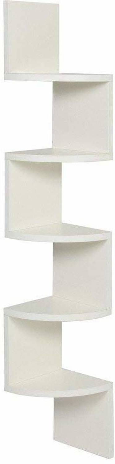 Dream Zig-Zag Corner White MDF Wall Shelf - Image 3