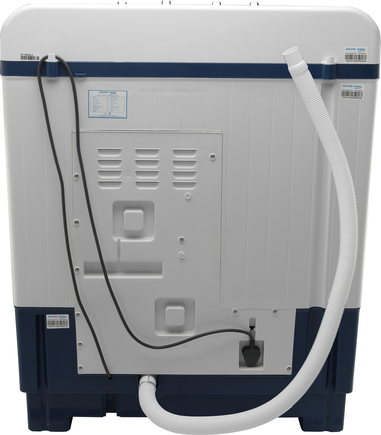 Image of Voltas Beko by A Tata Product 8.5 kg Semi Automatic Top Load Washing Machine Blue