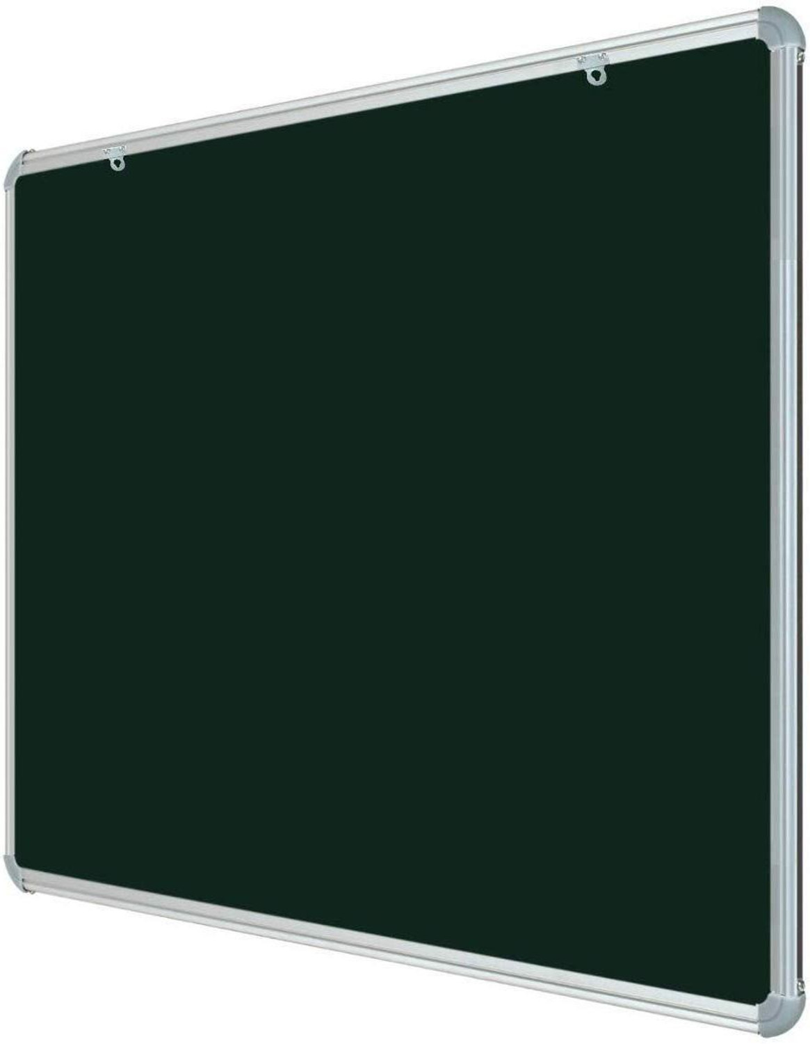 Image of A.K Club Non-Magnetic 2x3 Feet Whiteboard | Glossy Smooth White surface | Green Chalk board Surface On Back Side | Aluminium Frame Finishing White, Green board (60 cm x 90 cm)