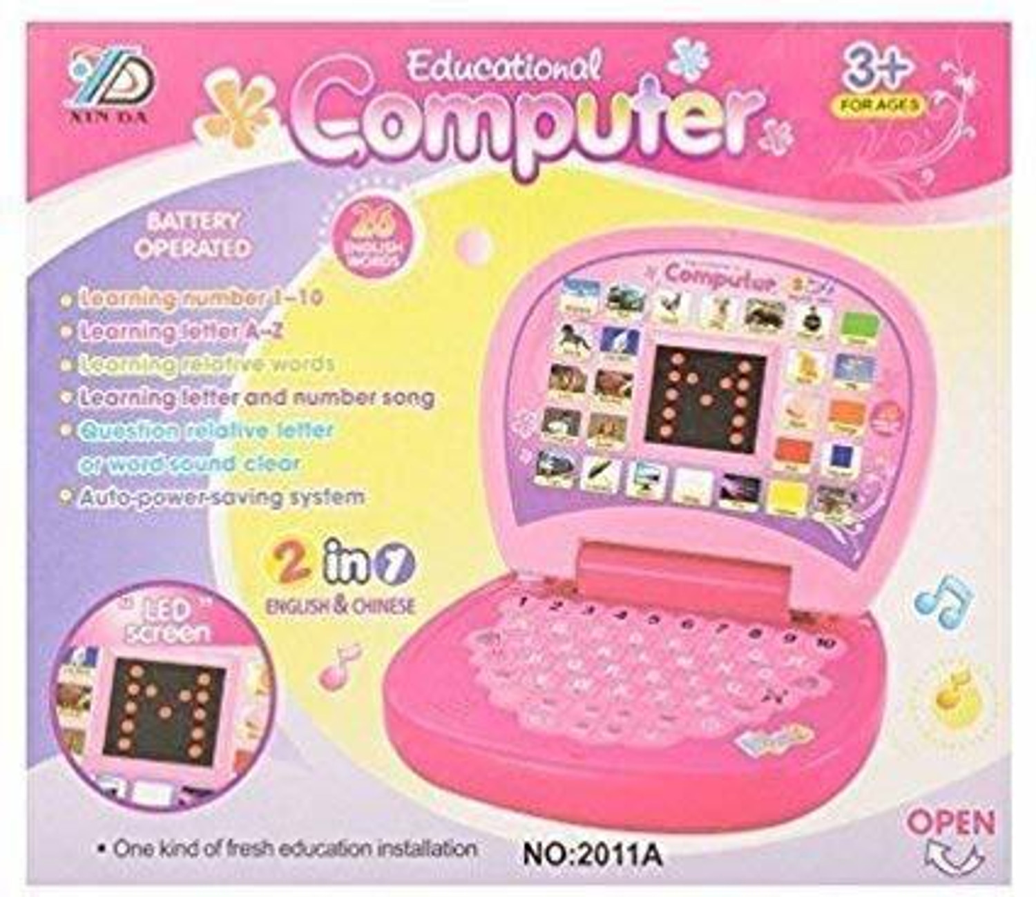 Image of Congo Educational Learning Laptop / Mini Computer for Kids.