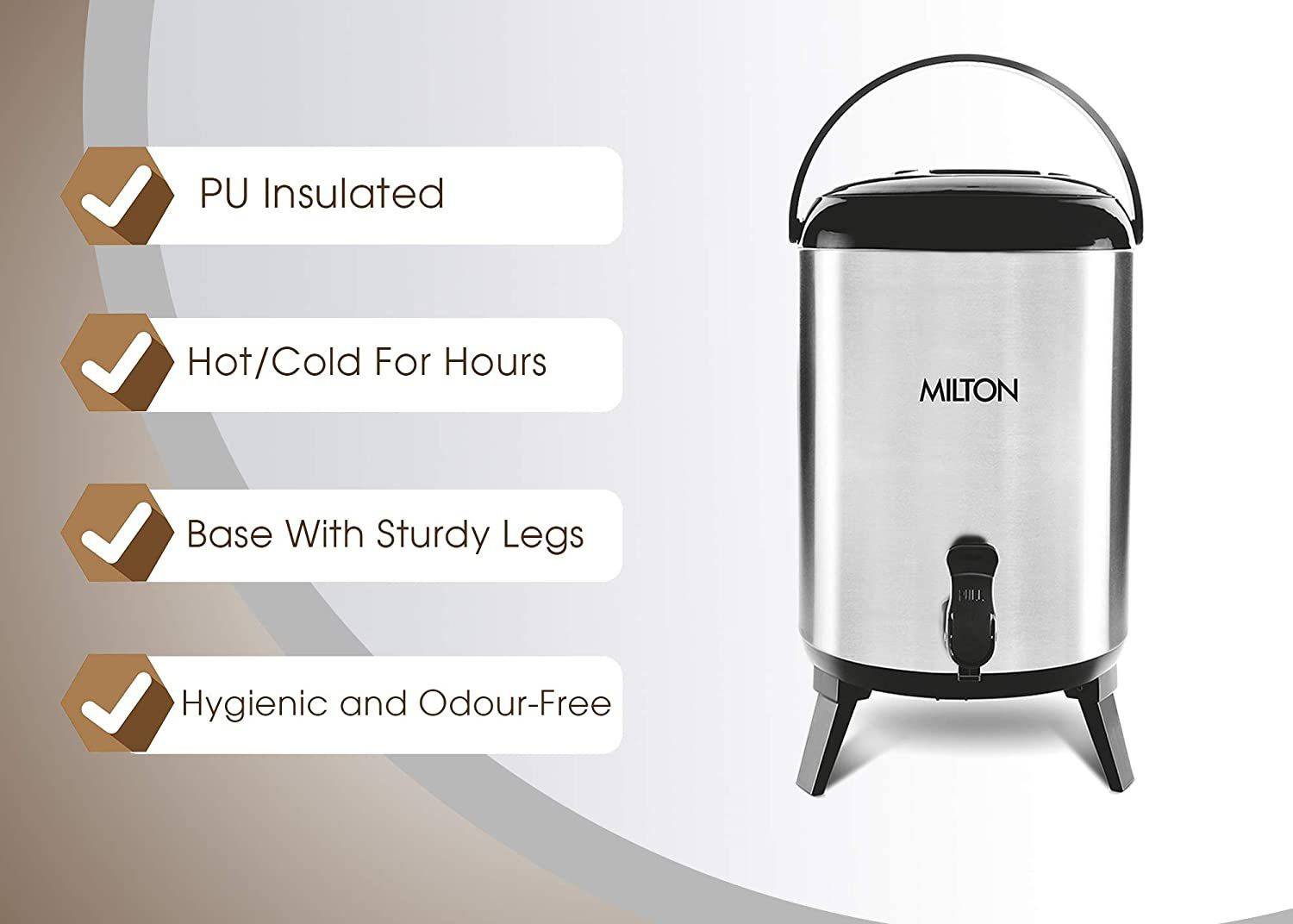 Image of MILTON 4.6 L Steel Water Jug