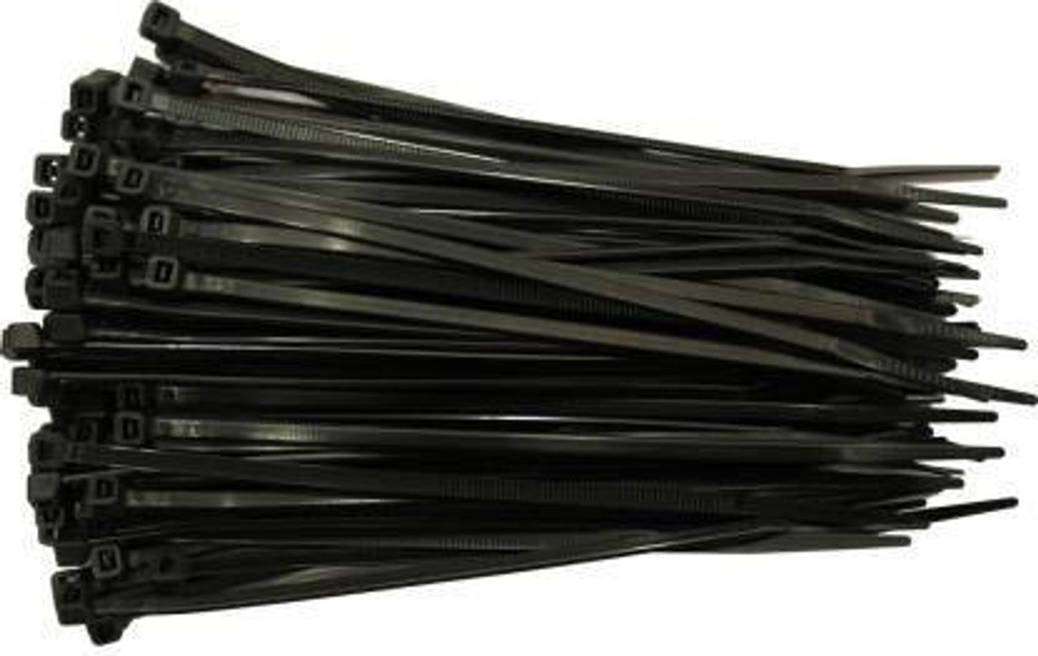 Leyden 100pcs 6 Inch Black Nylon Cable Ties Pack of 100 - Image 2