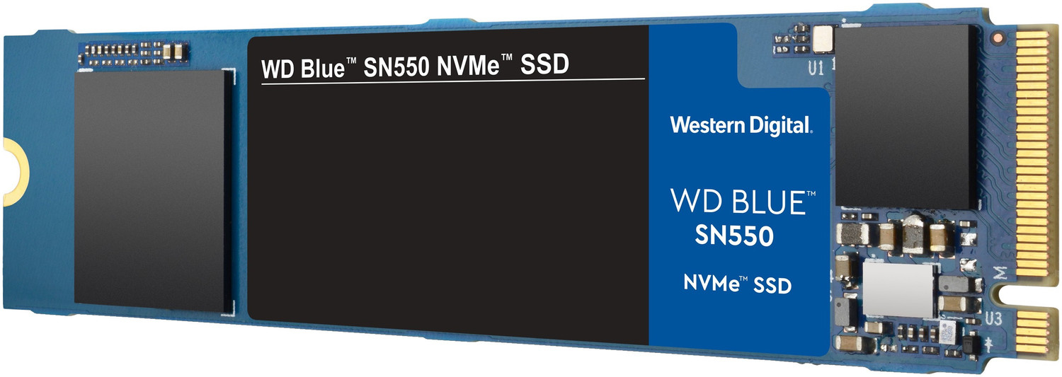 Image of WD WD Blue SN550 500 GB Desktop, Laptop Blue PCIe NVMe Internal Solid State Drive (SSD) (WDS500G2B0C)
