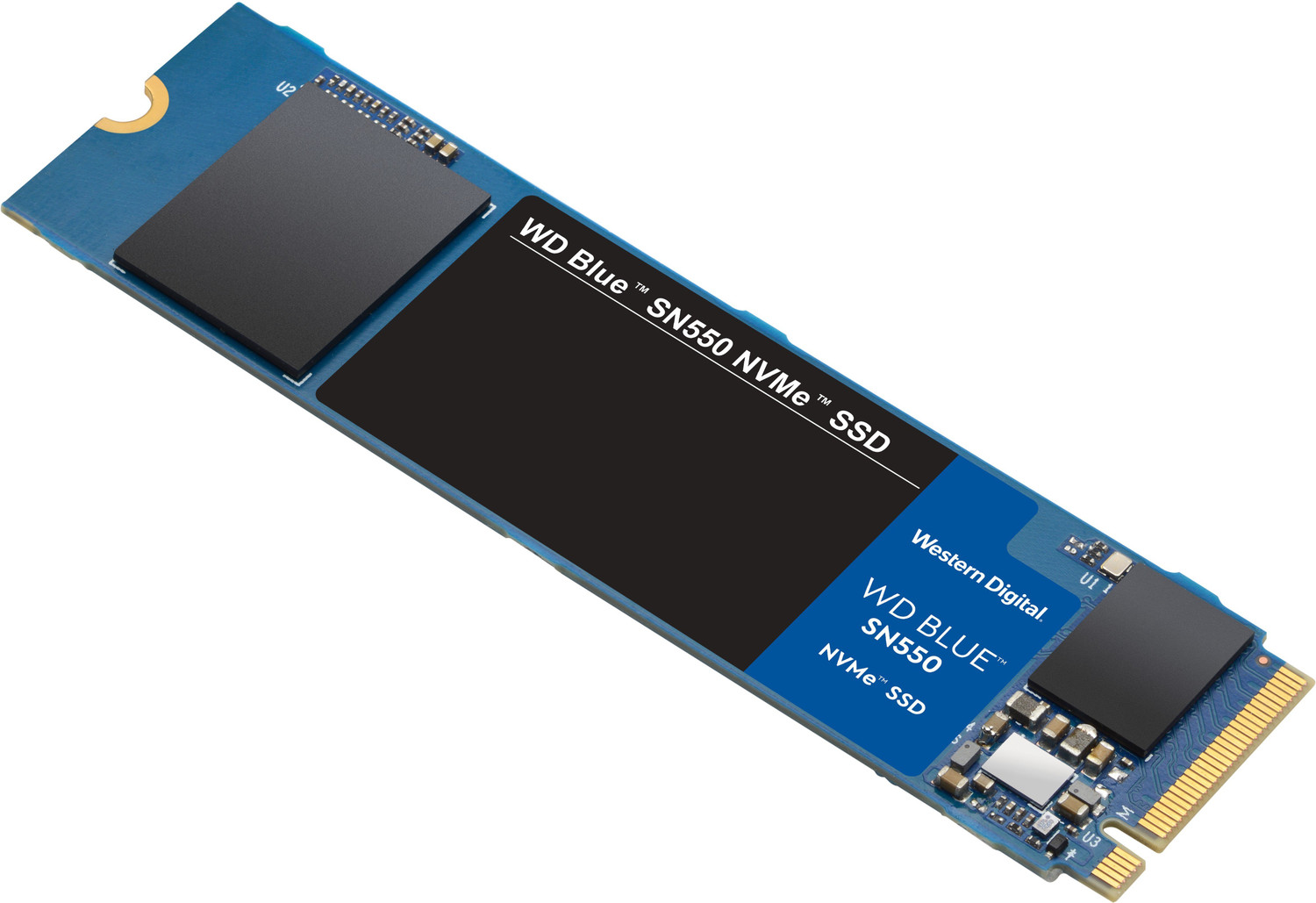 Image of WD WD Blue SN550 500 GB Desktop, Laptop Blue PCIe NVMe Internal Solid State Drive (SSD) (WDS500G2B0C)